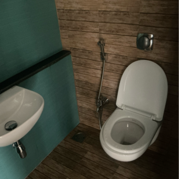 Bathroom in 1 BHK Apartment at Lodha Crown Quality Homes, Balkum Pada – for Sale