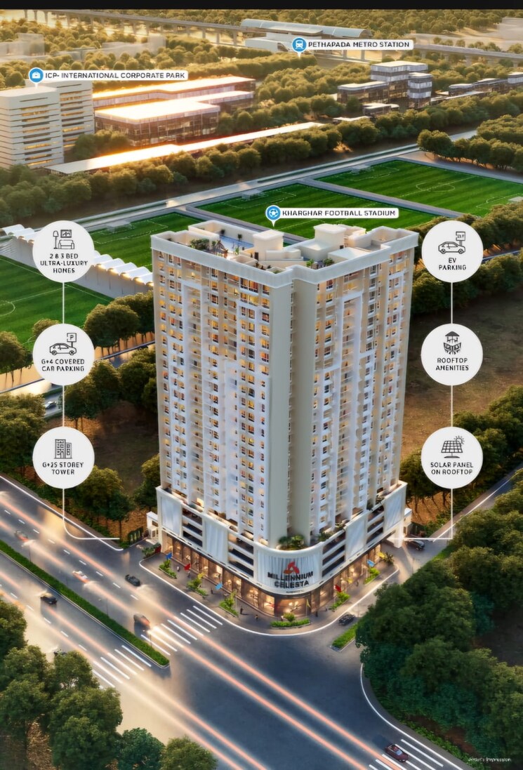 Master Plan, millennium-celesta 3 Bedroom 1585 Sq.Ft. Apartment In Kharghar Sector 34 Navi Mumbai 7661725