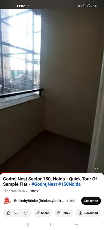 Balcony in 3 BHK Apartment at Godrej Nest, Sector 150 – for Sale