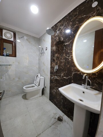 Bathroom in 3 BHK Builder Floor at Chattarpur – for Sale