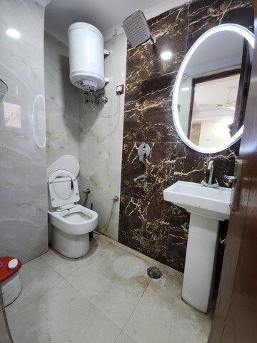 Bathroom in 3 BHK Builder Floor at Chattarpur – for Sale