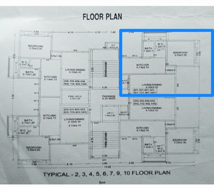 Floor Plan, bhandari-7-plumeria-drive 1 Bedroom 650 Sq.Ft. Apartment In Tathawade Pune 7664079