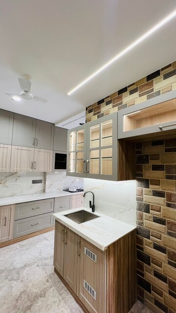 Kitchen in 4 BHK Builder Floor at SS Southend Floors, South City 2 – for Sale