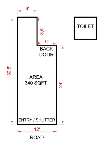 Commercial Office Space 350 Sq.Ft. For Rent in Laxmi Nagar Delhi  7666002