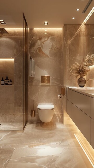 Bathroom in 1 BHK Apartment at Bindra Legacy, Andheri East – for Sale