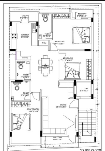 3 BHK Apartment For Rent in Kanaka Nagar Bangalore  7667324