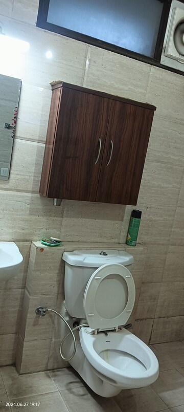 Bathroom in 3 BHK Apartment at Golden Sand Apartments, Dhakoli Village – for Sale