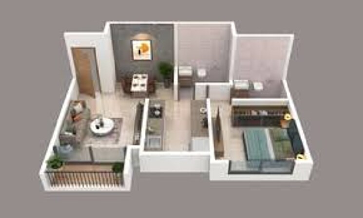 Floor Plan, sonigara-shloka 1 Bedroom 497 Sq.Ft. Apartment In Chikhali Pune 7668565