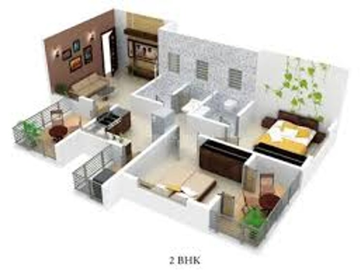 Floor Plan, aksha-vrundavan 1 Bedroom 410 Sq.Ft. Apartment In Chikhali Pune 7668948