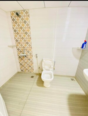 Bathroom in 3 BHK Apartment at Kumar Palmsprings, Undri – for Rent