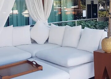 Living Room in 2 BHK Apartment at Lodha Amara, Kolshet Road – for Sale