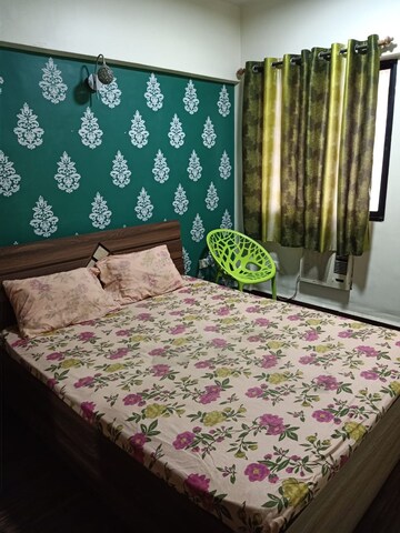 Master Bedroom in 1 BHK Apartment at Hill Garden, Manpada – for Sale