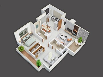 Floor Plan in 2 BHK Apartment at Ghorpadi – for Sale