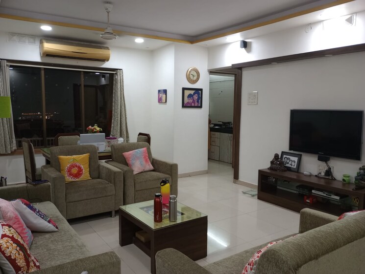 Living Room, prakruti-pearl 2 Bedroom 1050 Sq.Ft. Apartment In Ghodbunder Road Thane 7670472