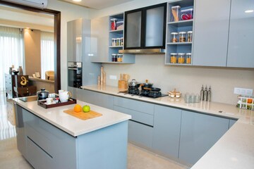 Kitchen in 4 BHK Apartment at Chattarpur – for Sale