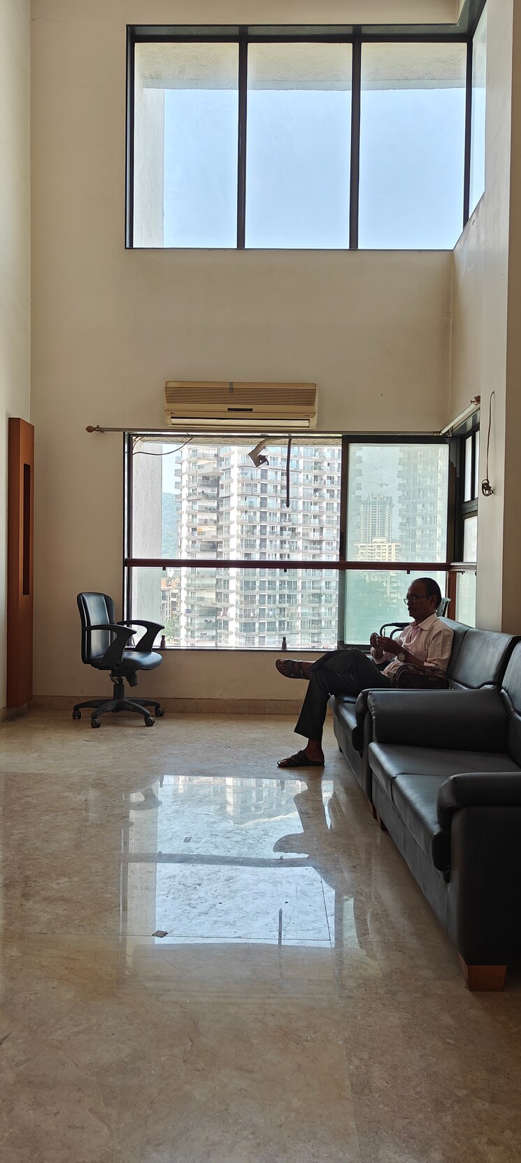 Living Room, nirlac-solitaire-tower 3 Bedroom 2000 Sq.Ft. Penthouse In Manpada Thane 7671338