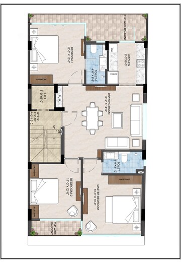  3 BHK Builder Floor at BPTP Astaire Gardens, Sector 70a – for Sale