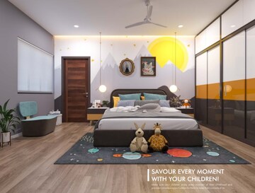 Bedroom in 4 BHK Apartment at Sri Fortune Sonthalia Sky Villas, Kokapet – for Sale
