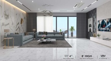Living Room in 4 BHK Apartment at Sri Fortune Sonthalia Sky Villas, Kokapet – for Sale