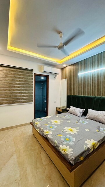 Bedroom in 3 BHK Apartment at Green Valley Heights, Dhakoli Village – for Sale