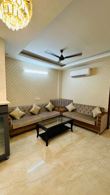 Living Room in 3 BHK Apartment at Green Valley Heights, Dhakoli Village – for Sale