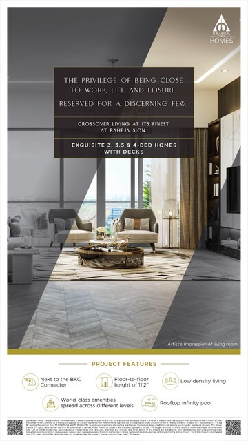 3 BHK Apartment For Sale in K Raheja Amaltis, Sion West