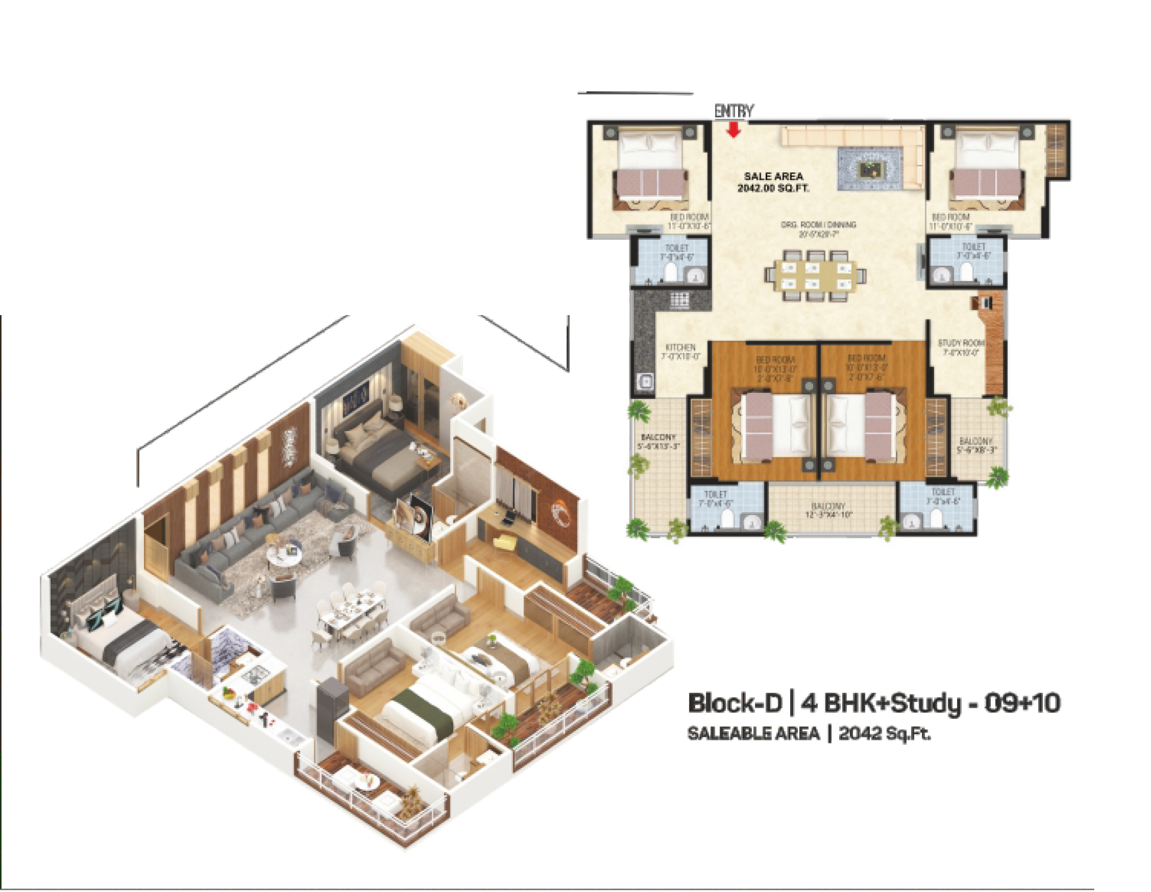 4 BHK Apartment For Resale in Vardhman Kings Court Vaishali Nagar Jaipur  7675522