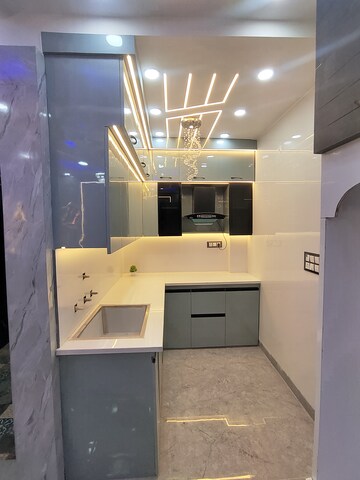 Kitchen in 3 BHK Builder Floor at Uttam Nagar – for Sale
