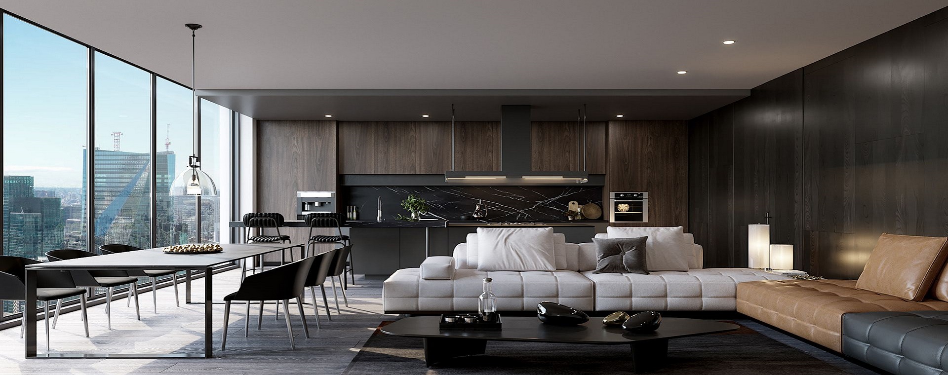 3 BHK + Servant Room Apartment For Rent in Emaar Palm Gardens