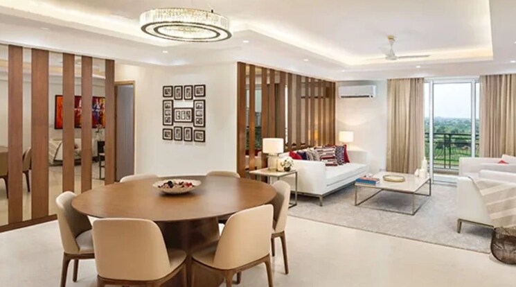 Living Room, pride-world-city 2 Bedroom 1010 Sq.Ft. Apartment In Charholi Budruk Pune 7677848