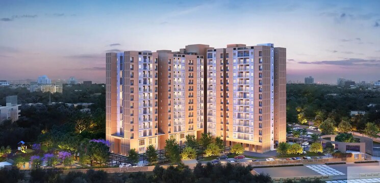 Exterior View, pride-world-city 2.5 Bedroom 950 Sq.Ft. Apartment In Charholi Budruk Pune 7677864