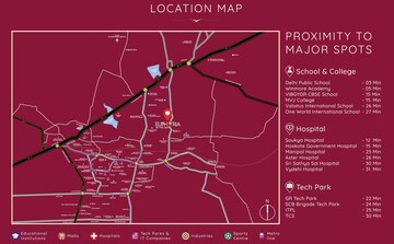 2 BHK Apartment – Map Location View at Sowparnika Euphoria, Whitefield - for Sale