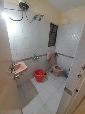 Bathroom in 2 BHK Apartment at Goel Ganga Hill Mist Garden, Kondhwa – for Rent