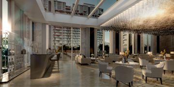 Living Room in 3 BHK Apartment at M3M Trump Tower, Sector 65 – for Sale