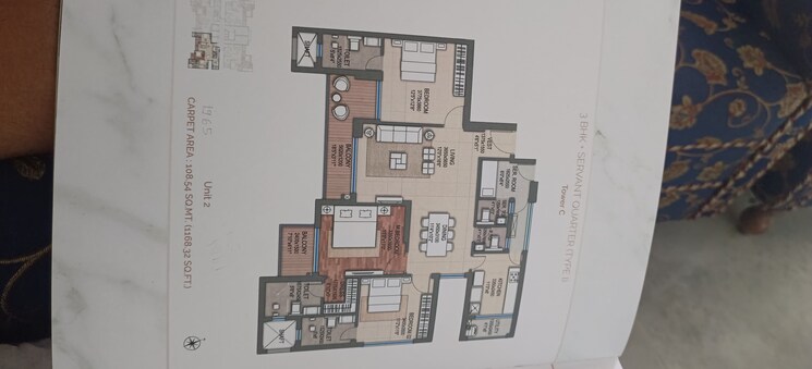 Floor Plan, shalimar-marbella 2.5 Bedroom 1530 Sq.Ft. Apartment In Gomti Nagar Lucknow 7680964
