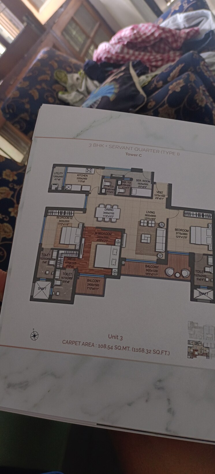 Floor Plan, shalimar-marbella 2.5 Bedroom 1530 Sq.Ft. Apartment In Gomti Nagar Lucknow 7680964