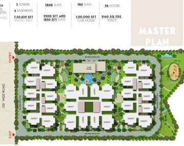 Master Plan in 3 BHK Apartment at Kukatpally – for Sale