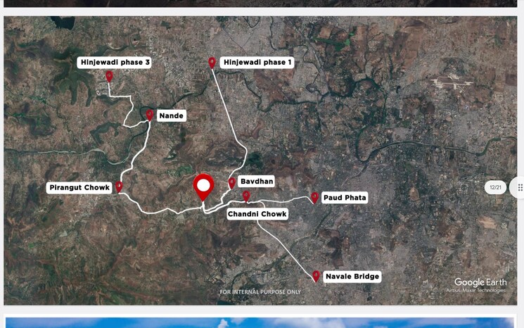 Map Location, rohan-saroha 2 Bedroom 830 Sq.Ft. Apartment In Bhugaon Pune 7681685