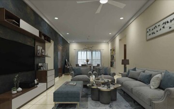 Living Room in 3 BHK Apartment at Prestige Tranquil, Kokapet – for Sale