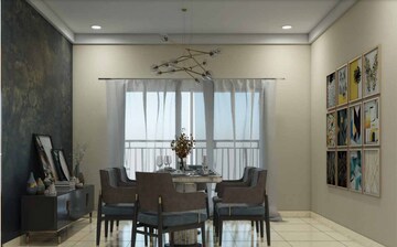 Living Room in 3 BHK Apartment at Prestige Tranquil, Kokapet – for Sale