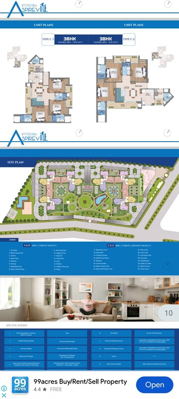 Master Plan in 3 BHK Apartment at Imperia Prideville, Sector 25 Yamuna Expressway – for Sale