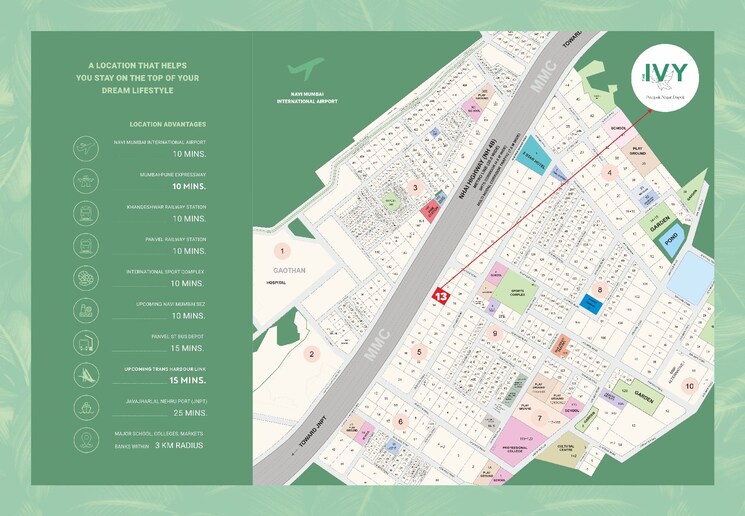 Master Plan, estrela-the-ivy 2 Bedroom 1170 Sq.Ft. Apartment In Dapoli Navi Mumbai 7686039
