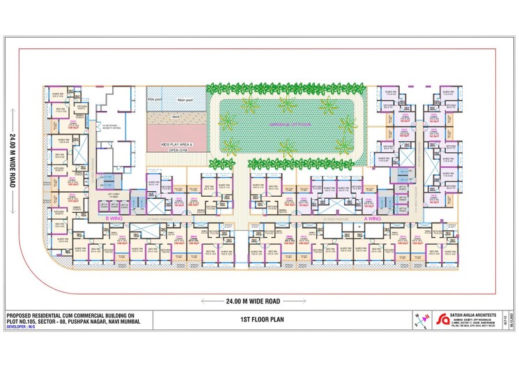 Master Plan, delta-flora 1 Bedroom 765 Sq.Ft. Apartment In Pushpak Nagar Navi Mumbai 7688078