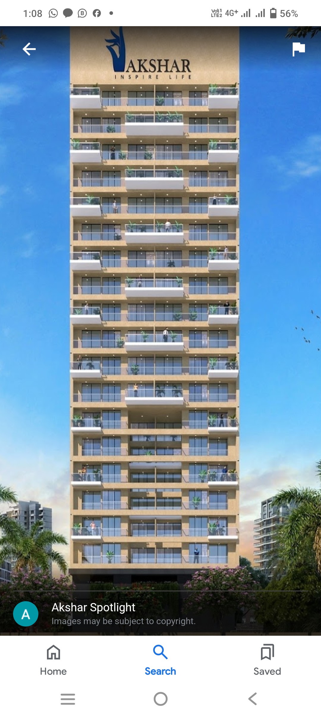 2 BHK + Extra Room Apartment For Sale in Akshar Spotlight 