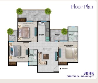 2 BHK Apartment For Resale in Adore Happy Homes Pride Sector 75 Faridabad  7693282