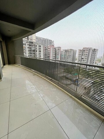 Balcony in 4 BHK Apartment at JP Iscon Platinum, Bopal – for Rent