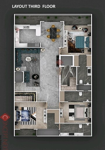 Floor Plan in 3.5 BHK Builder Floor at Model Town – for Sale