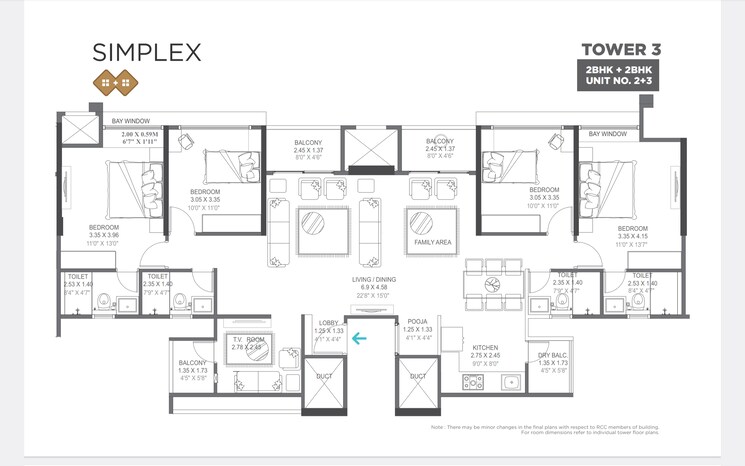Floor Plan, vtp-cielo 2 Bedroom 824 Sq.Ft. Apartment In Bavdhan Pune 7693944