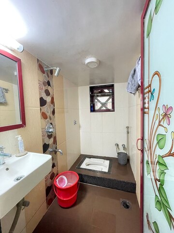 Bathroom in 2 BHK Apartment at Raj Umang 2, Dahisar East – for Sale