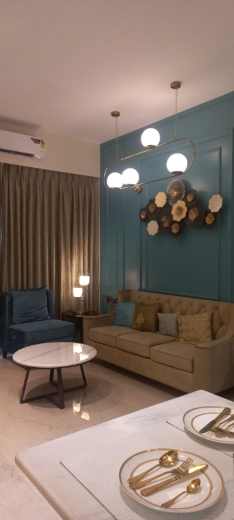 Living Room, n-rose-northern-hills 2 Bedroom 624 Sq.Ft. Apartment In Dahisar East Mumbai 7694469